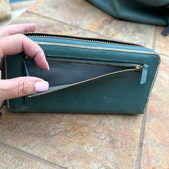 Vintage Fossil Teal Purse & Wallet - Picture 14 of 15